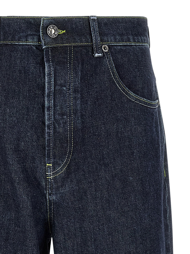 Marni Marni Logo Embroidery Jeans