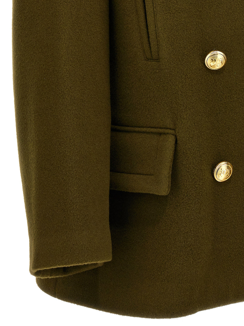 Palm Angels Palm Embroidery Coat | Urbalenti™ NYC