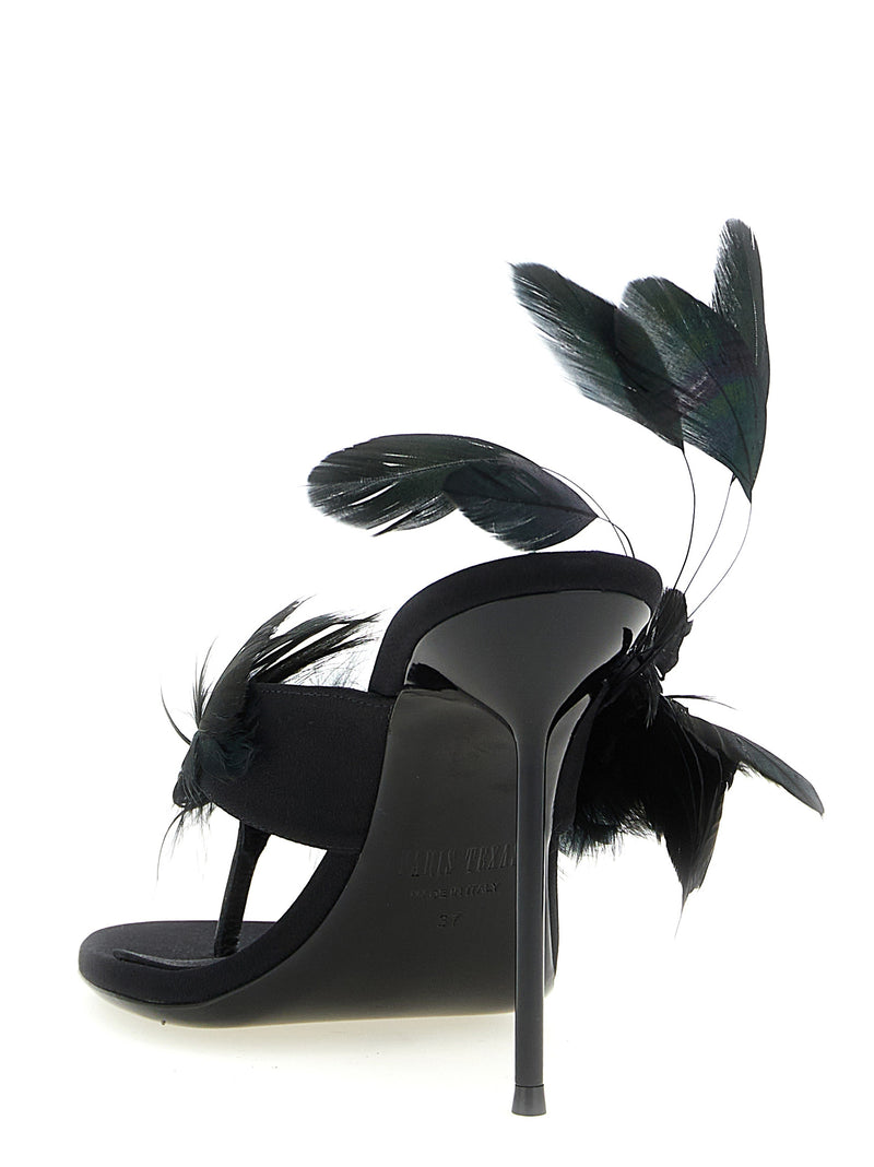 Paris Texas Paris Texas Lidia Feather Thong Mules