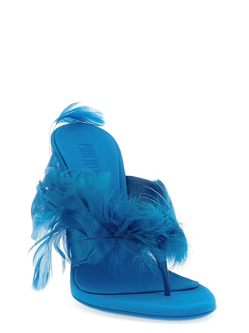 Paris Texas Lidia Feather Thong Mules Variant 2 | Urbalenti™... | Urbalenti™ NYC