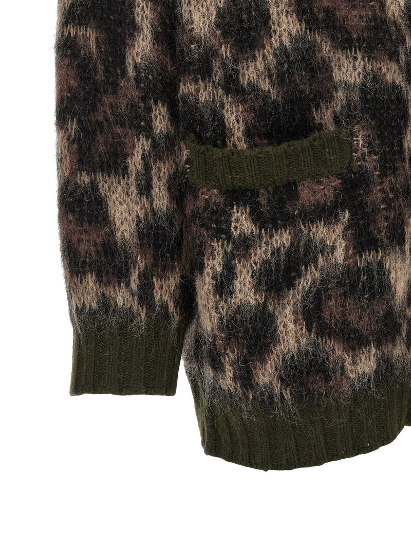 R13 R13 Animal Print Cardigan