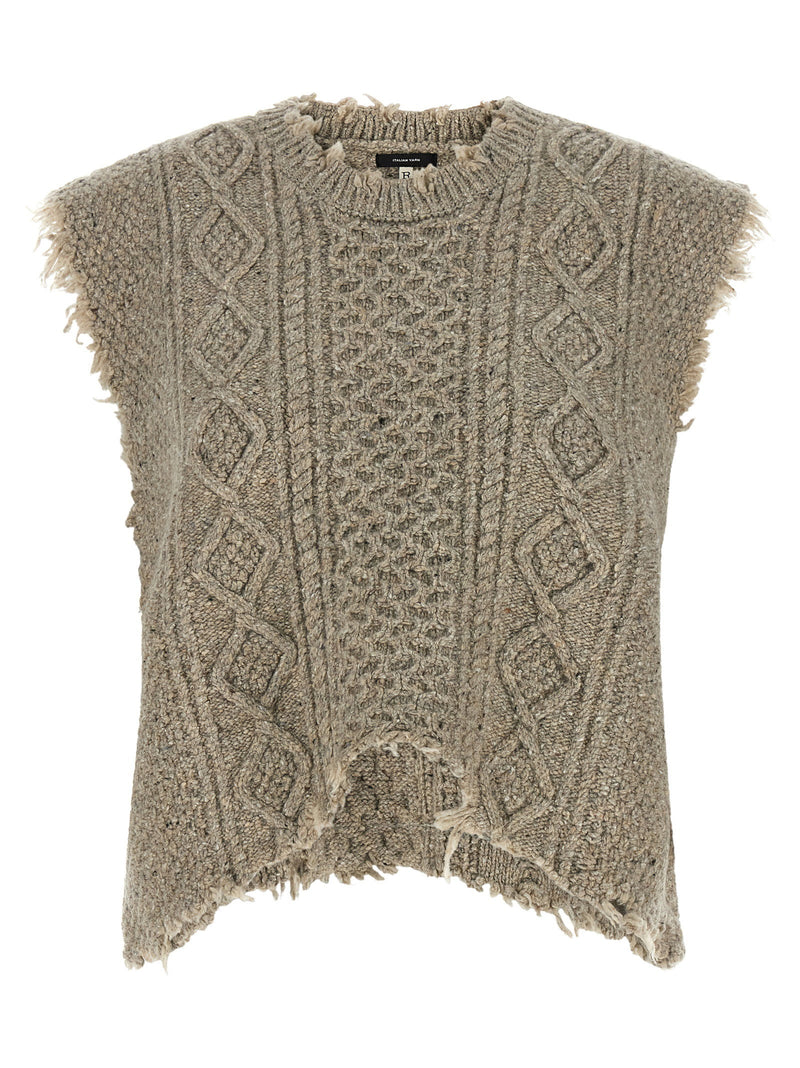 R13 R13 Boyfriend Cable Vest