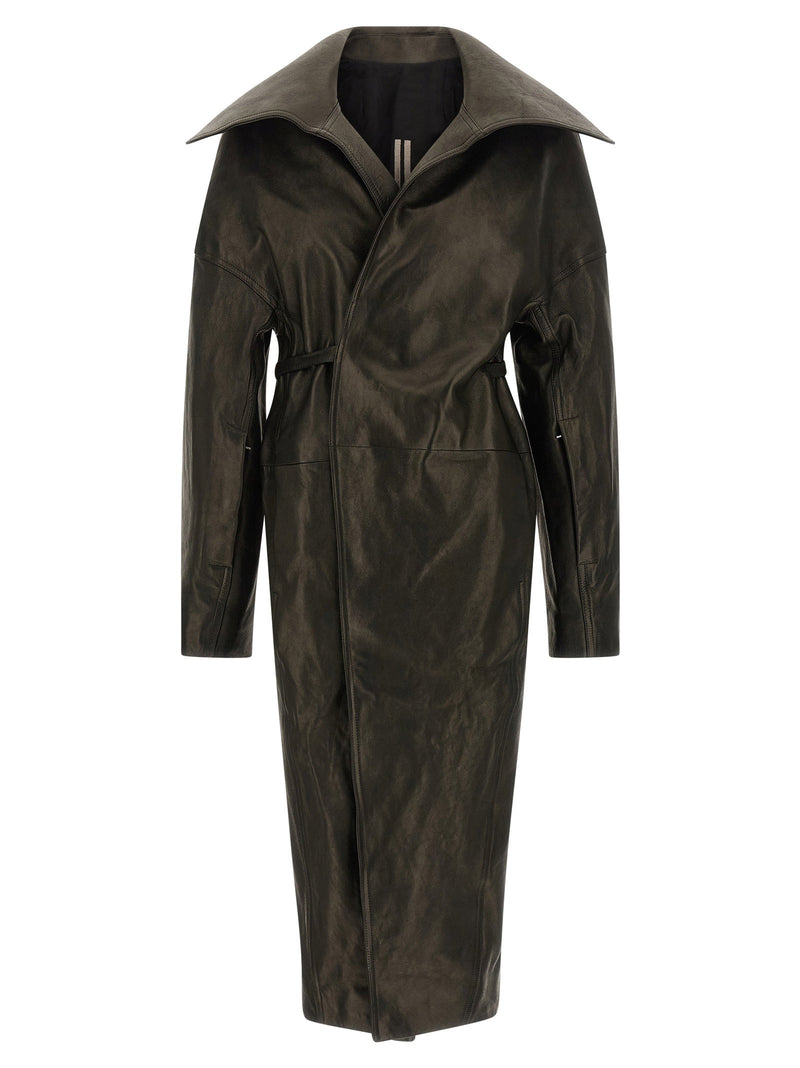 Rick Owens Rick Owens Dracucollar Belted Coat