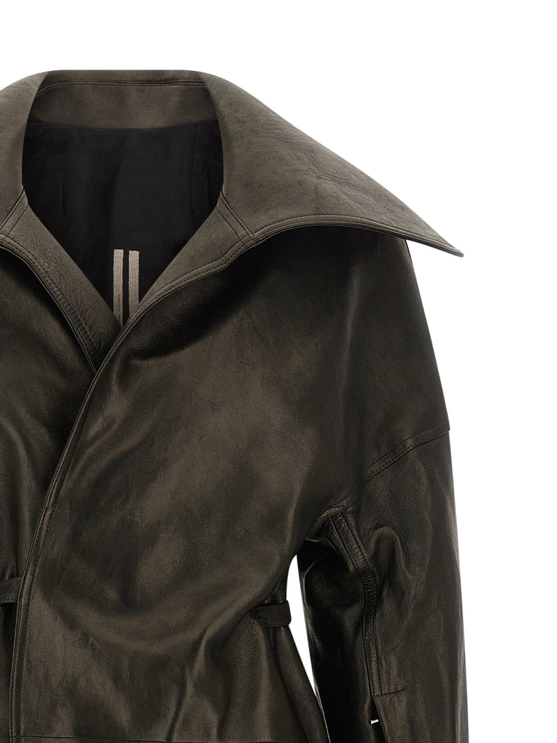 Rick Owens Rick Owens Dracucollar Belted Coat