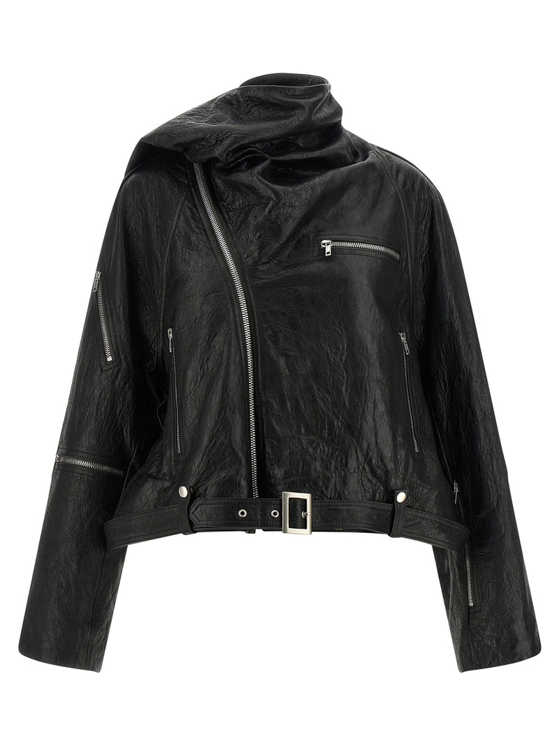 Rick Owens Rick Owens Cropped Scarf Flight Jacket