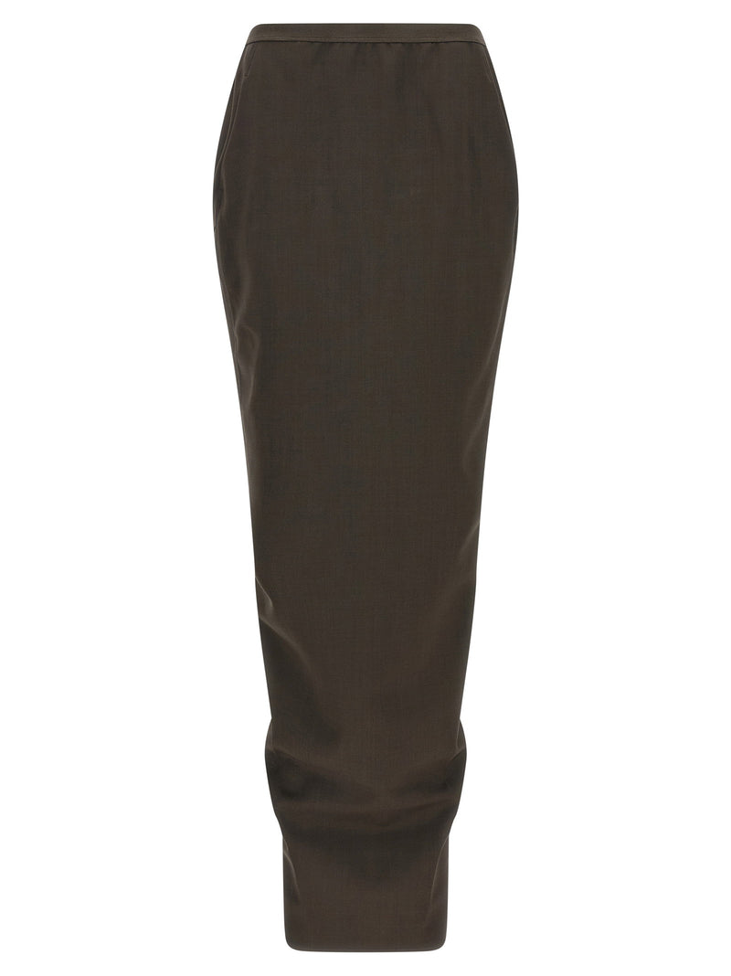 Rick Owens Rick Owens Soft Pillar Long Skirt
