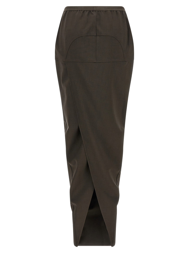 Rick Owens Rick Owens Soft Pillar Long Skirt
