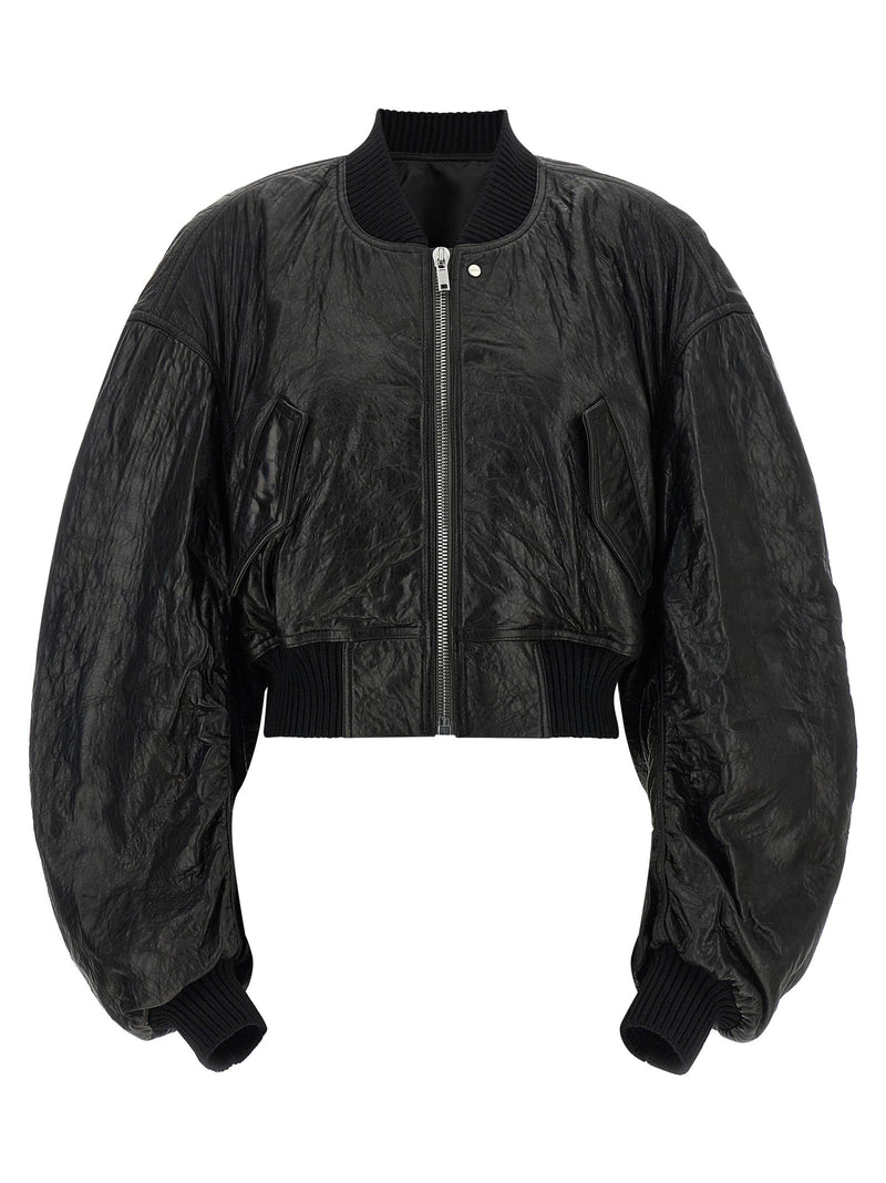 Rick Owens Rick Owens Secchia Cropped Flight Bomber Jacket