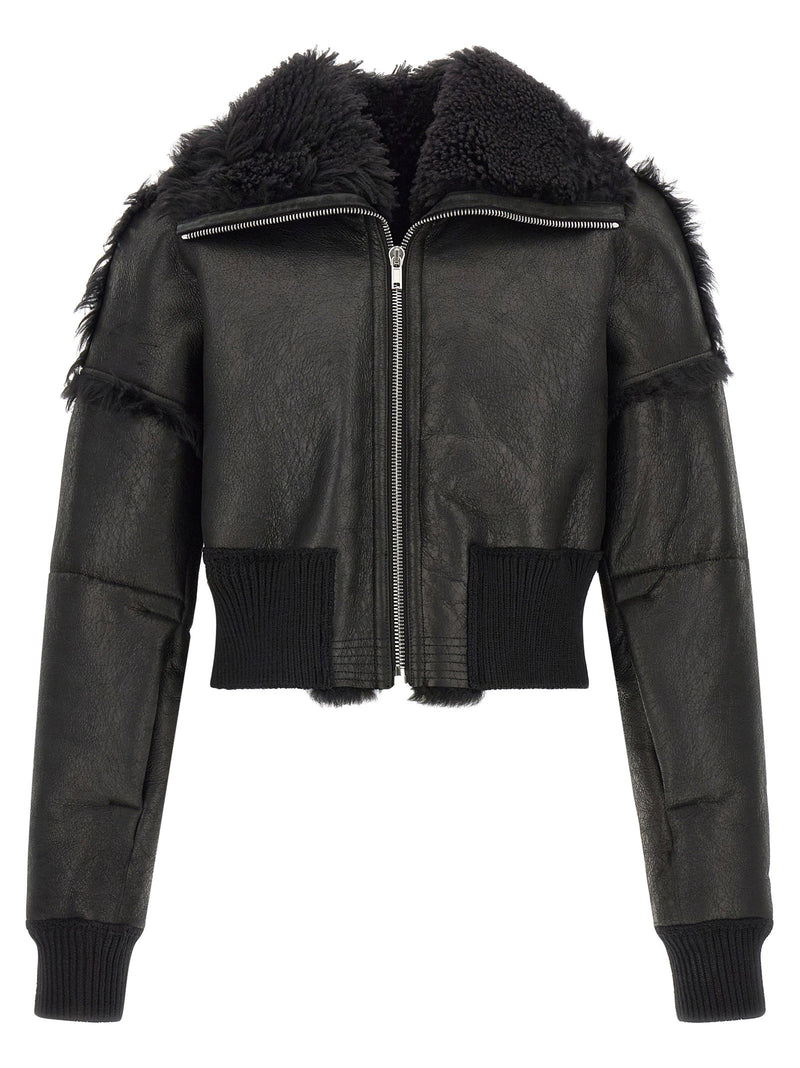 Rick Owens Rick Owens Flight Jkt Cropped Bomber Jacket