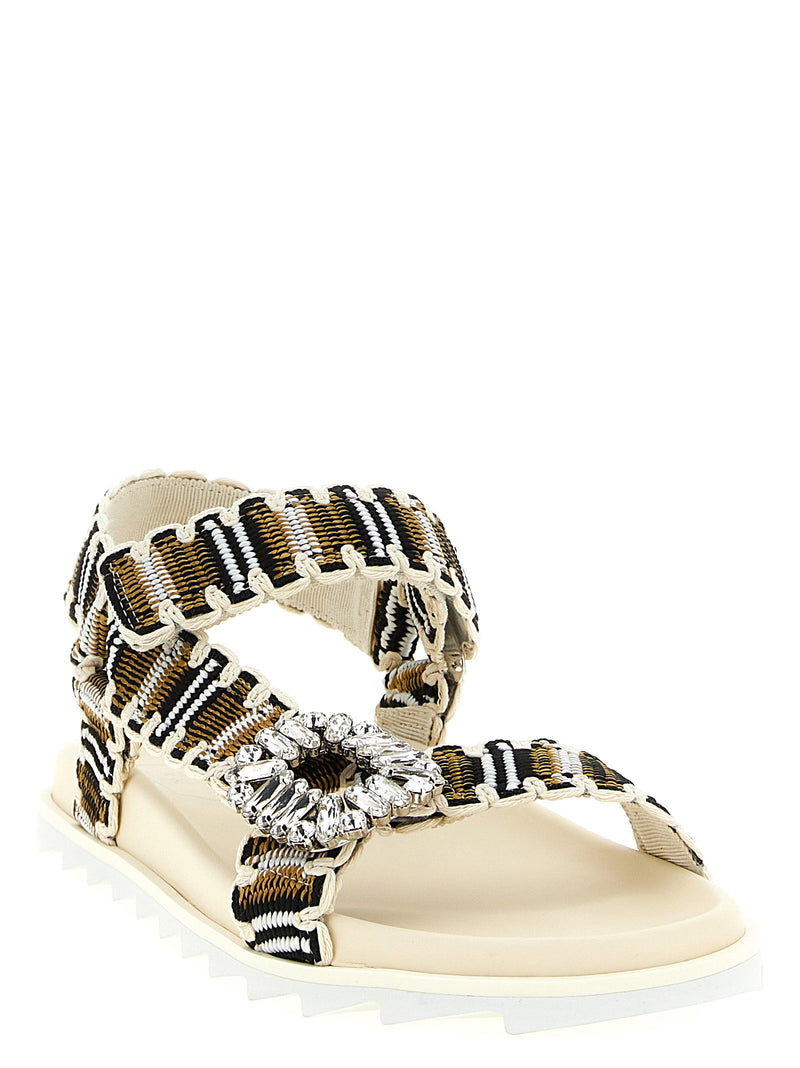 Roger Vivier Roger Vivier Slidy Viv Trek Sandals