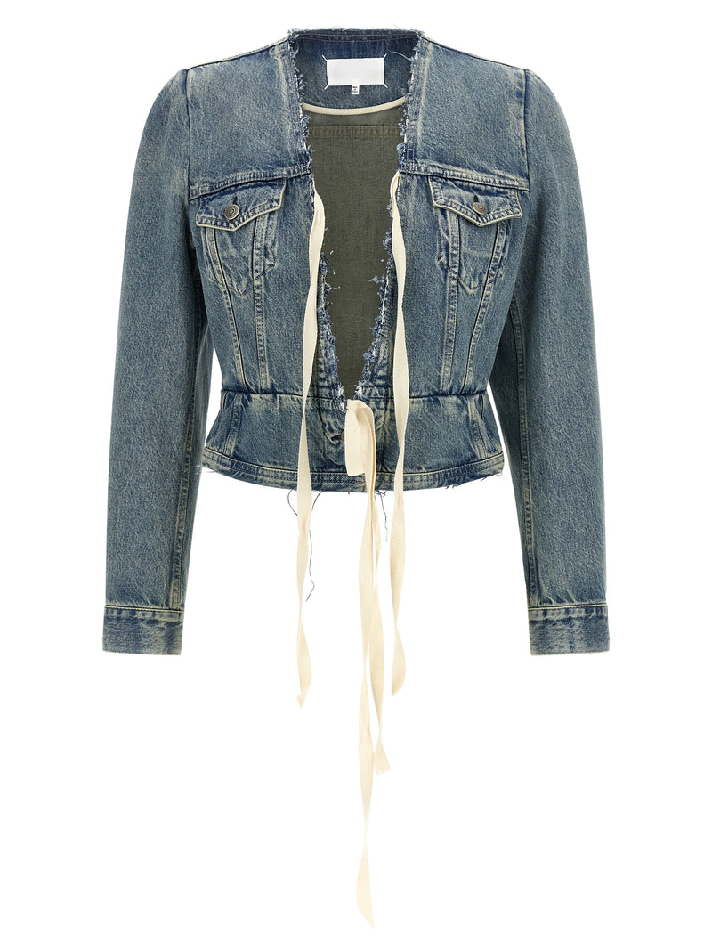 Maison Margiela Maison Margiela Raw Cut Hem Denim Jacket