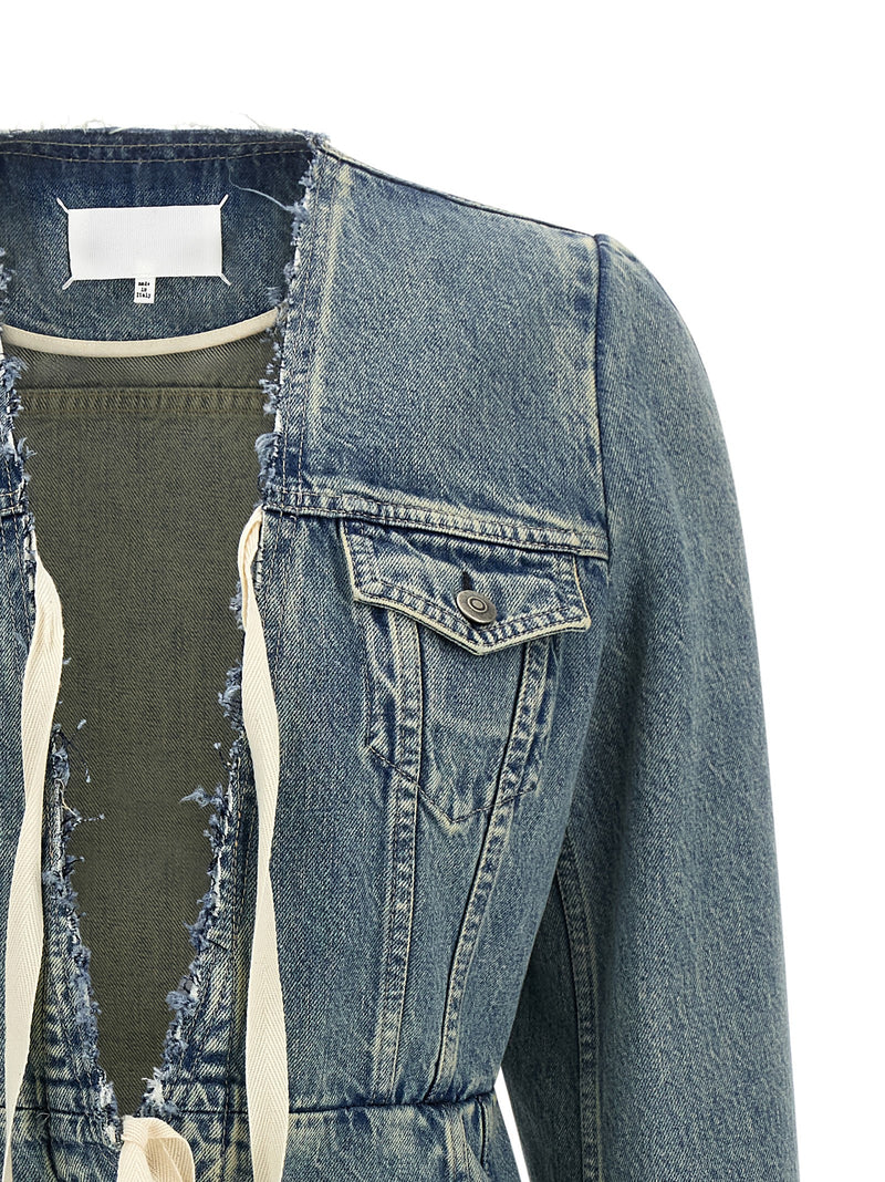 Maison Margiela Maison Margiela Raw Cut Hem Denim Jacket