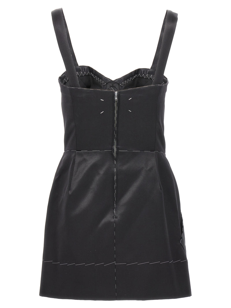 Maison Margiela Contrast Stitching Corset Dress | Urbale... | Urbalenti™ NYC