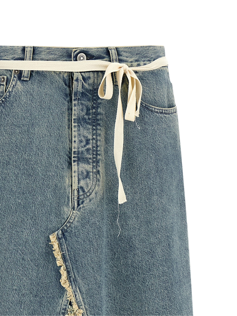 Maison Margiela Maison Margiela Raw Hem Denim Skirt
