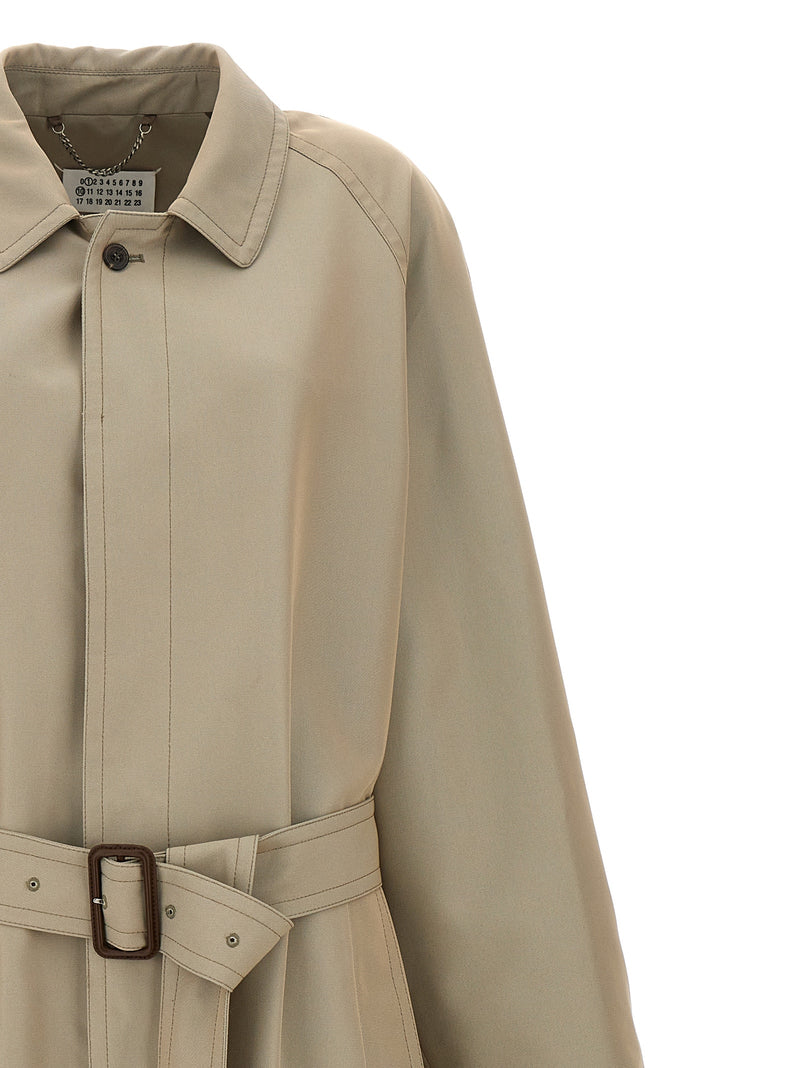 Maison Margiela Long Single-breasted Trench Coat | Urbalenti™ NYC