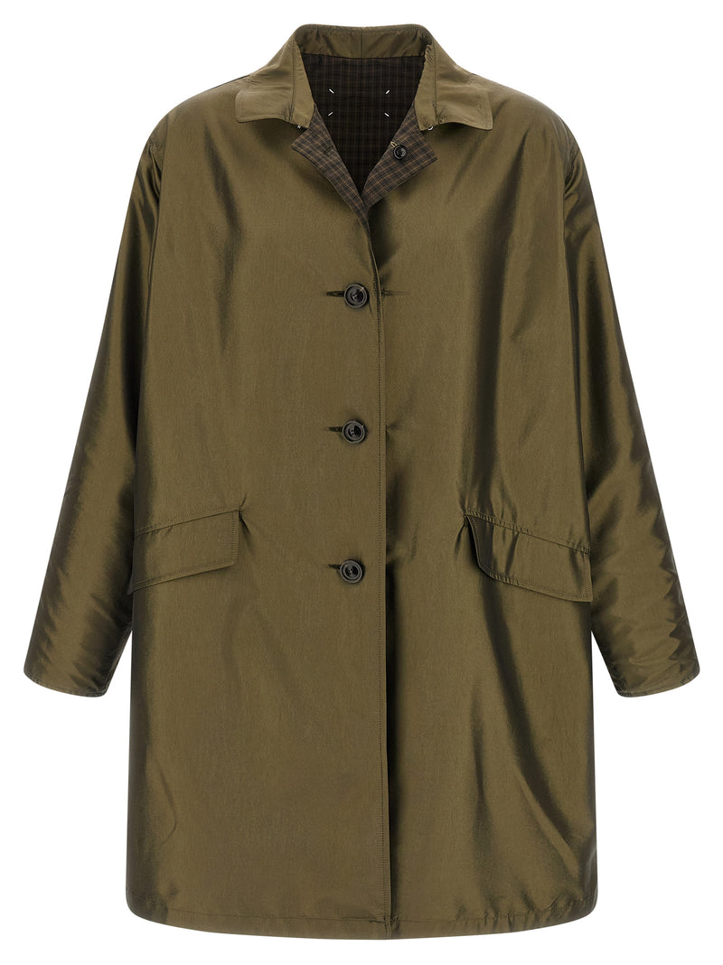 Maison Margiela Four Stitches Reversible Trench Coat - Style MTN145001F... | Urbalenti™ NYC