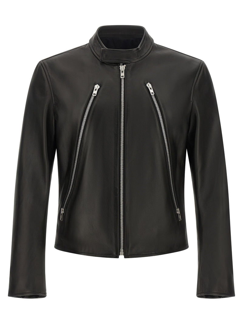 Maison Margiela Maison Margiela 5-zip Leather Jacket