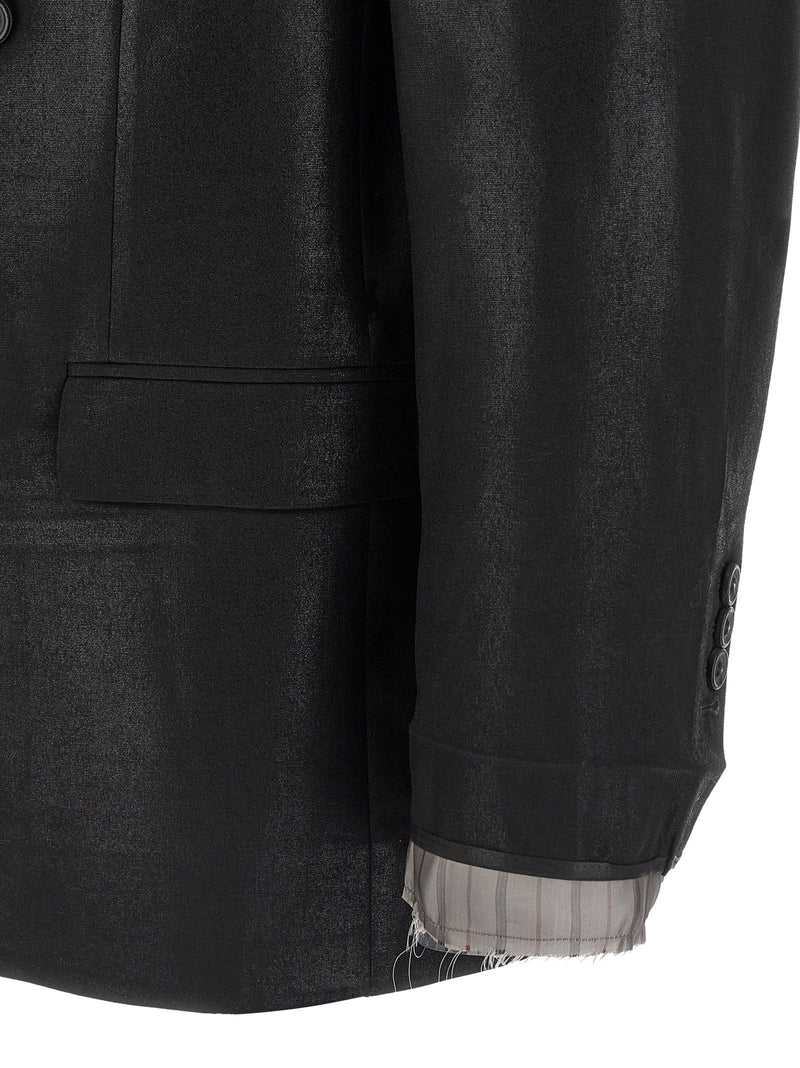Maison Margiela Foiled Wool Blazer | Urbalenti™ NYC