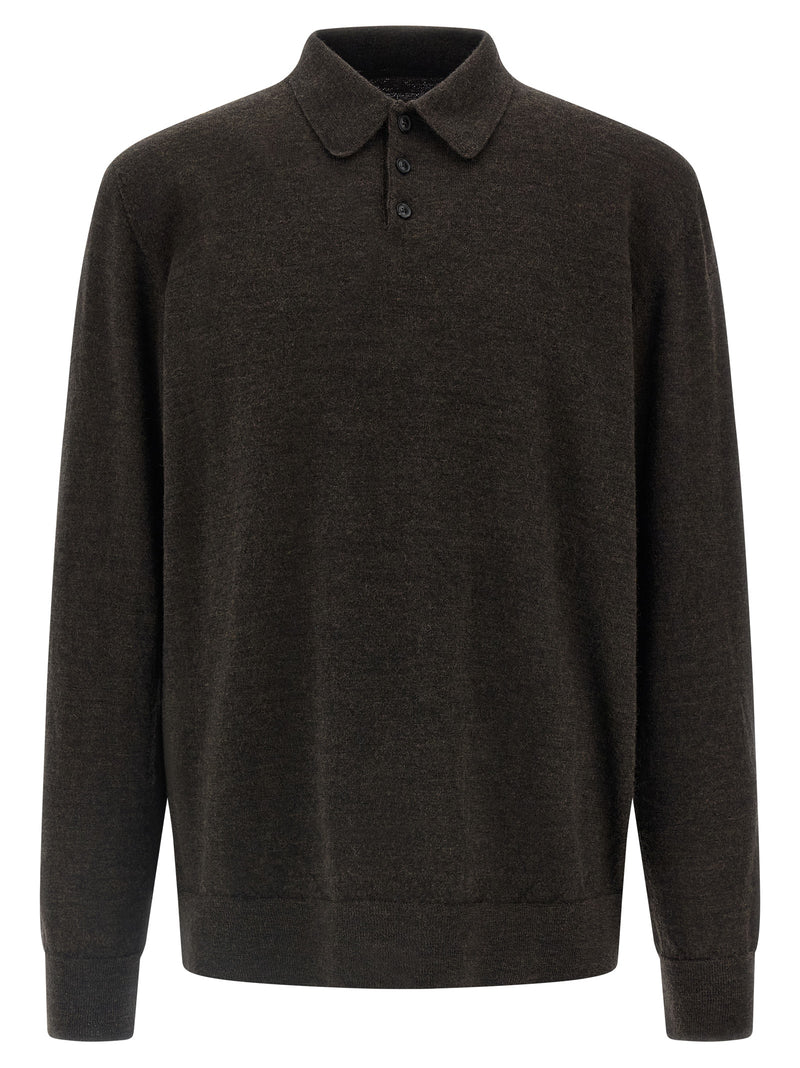 Maison Margiela Maison Margiela Suede Patch Polo Shirt