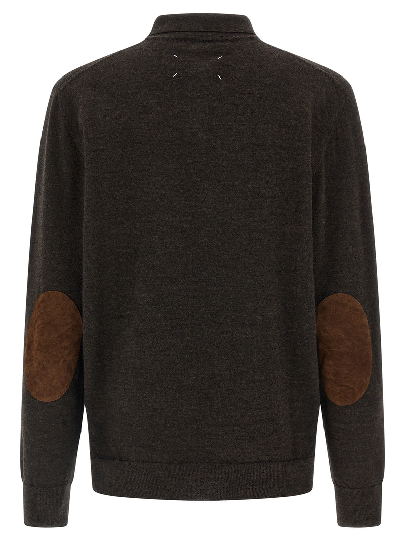Maison Margiela Maison Margiela Suede Patch Polo Shirt