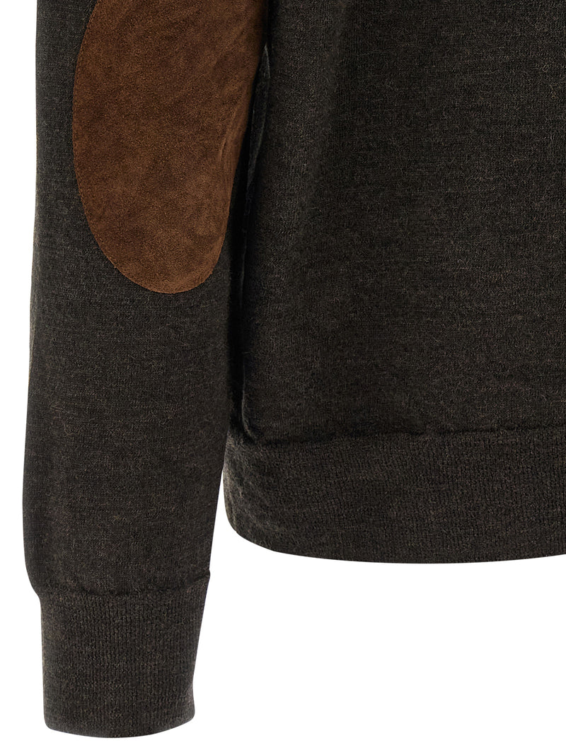 Maison Margiela Maison Margiela Suede Patch Polo Shirt