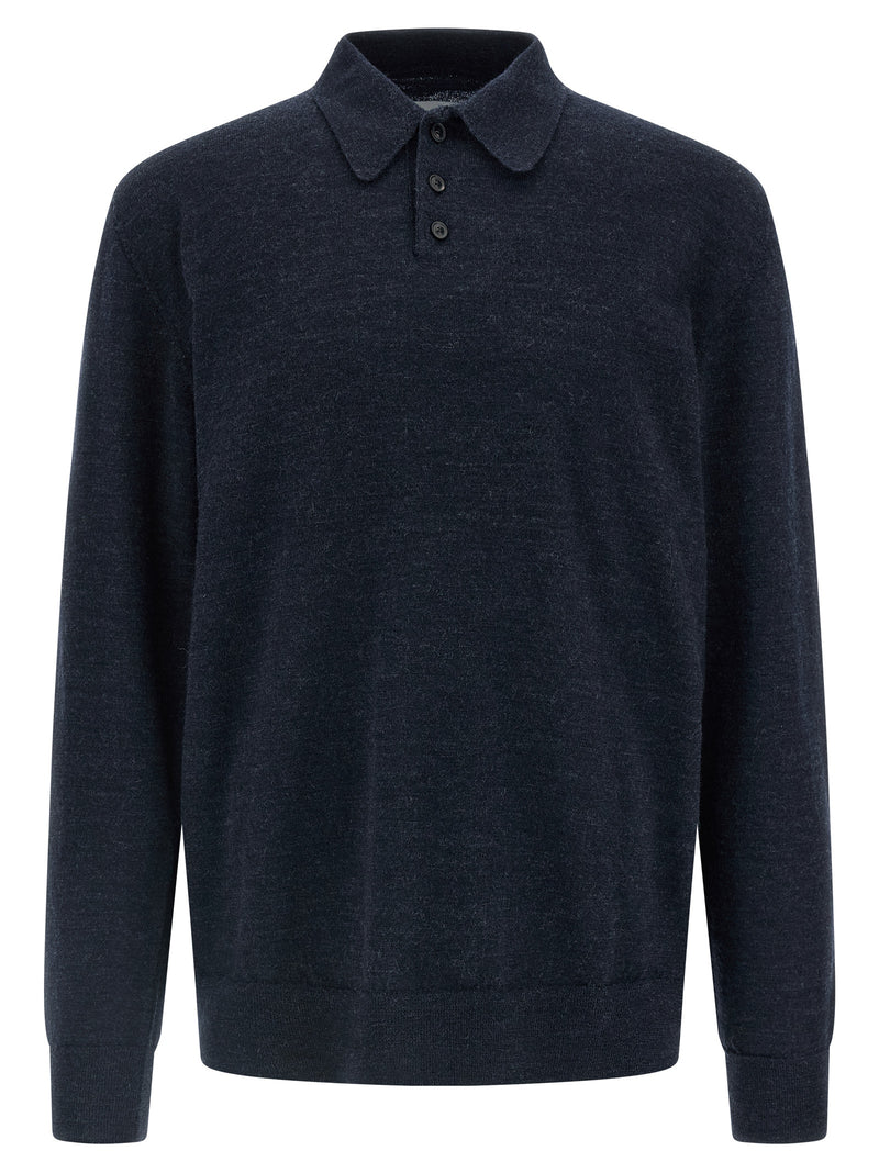 Maison Margiela Maison Margiela Suede Patch Polo Shirt