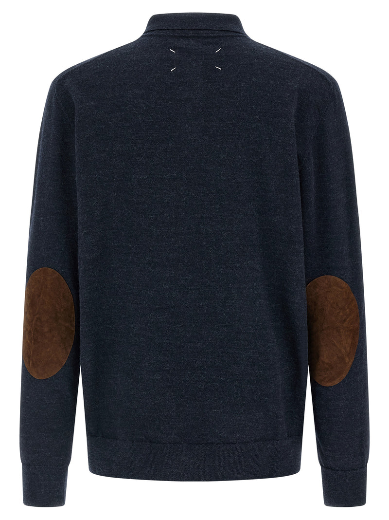 Maison Margiela Maison Margiela Suede Patch Polo Shirt