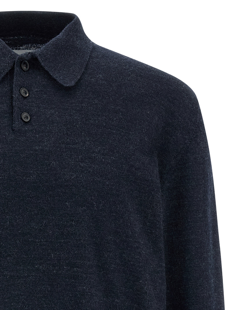 Maison Margiela Maison Margiela Suede Patch Polo Shirt
