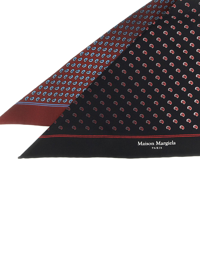 Maison Margiela Maison Margiela Paisley Print Double-sided Scarf