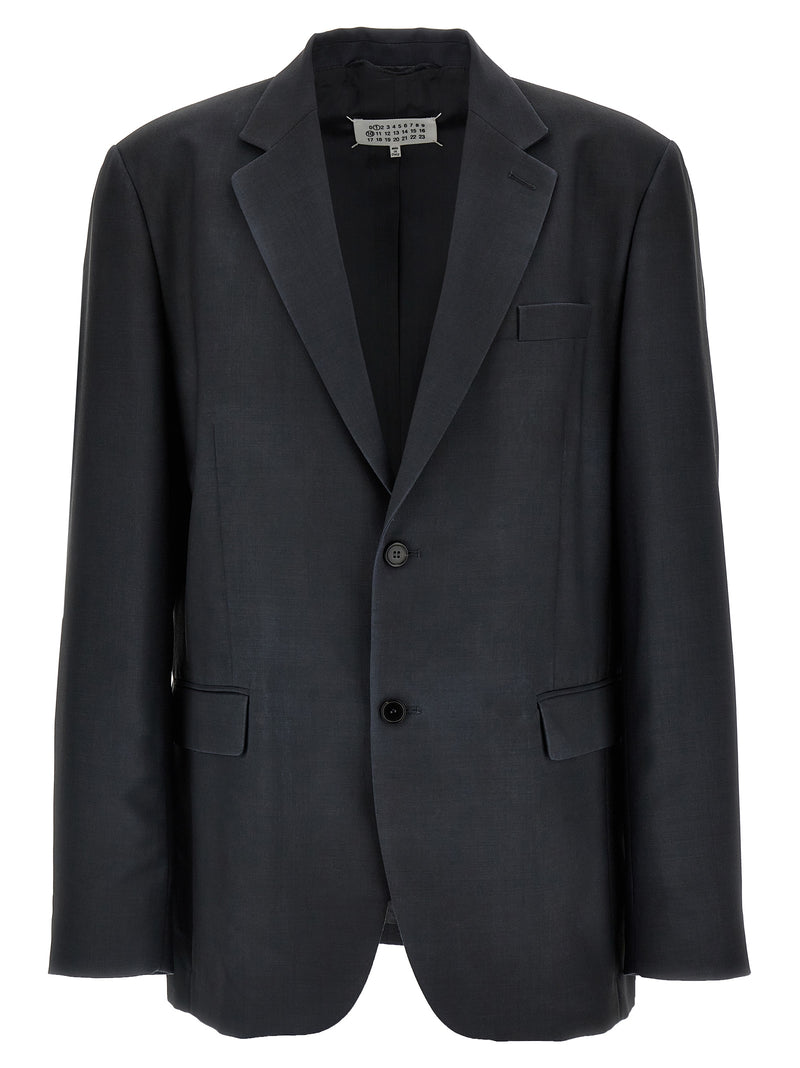 Maison Margiela Single-breasted Mohair Blazer | Urbalent... | Urbalenti™ NYC