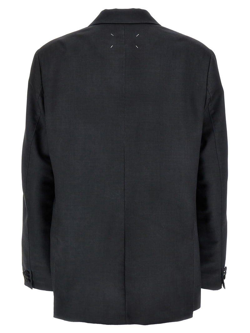 Maison Margiela Single-breasted Mohair Blazer | Urbalent... | Urbalenti™ NYC