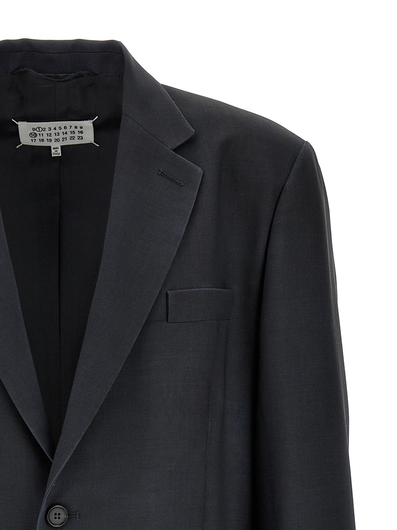 Maison Margiela Single-breasted Mohair Blazer | Urbalent... | Urbalenti™ NYC