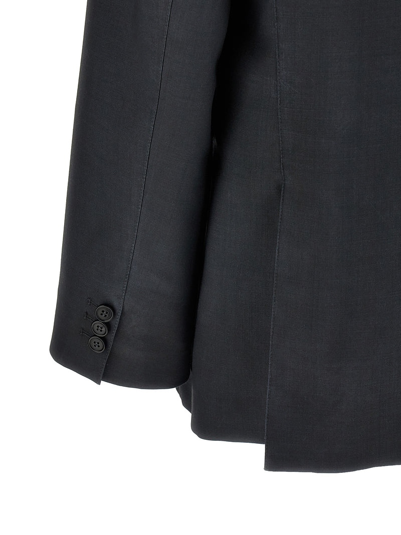 Maison Margiela Single-breasted Mohair Blazer | Urbalent... | Urbalenti™ NYC