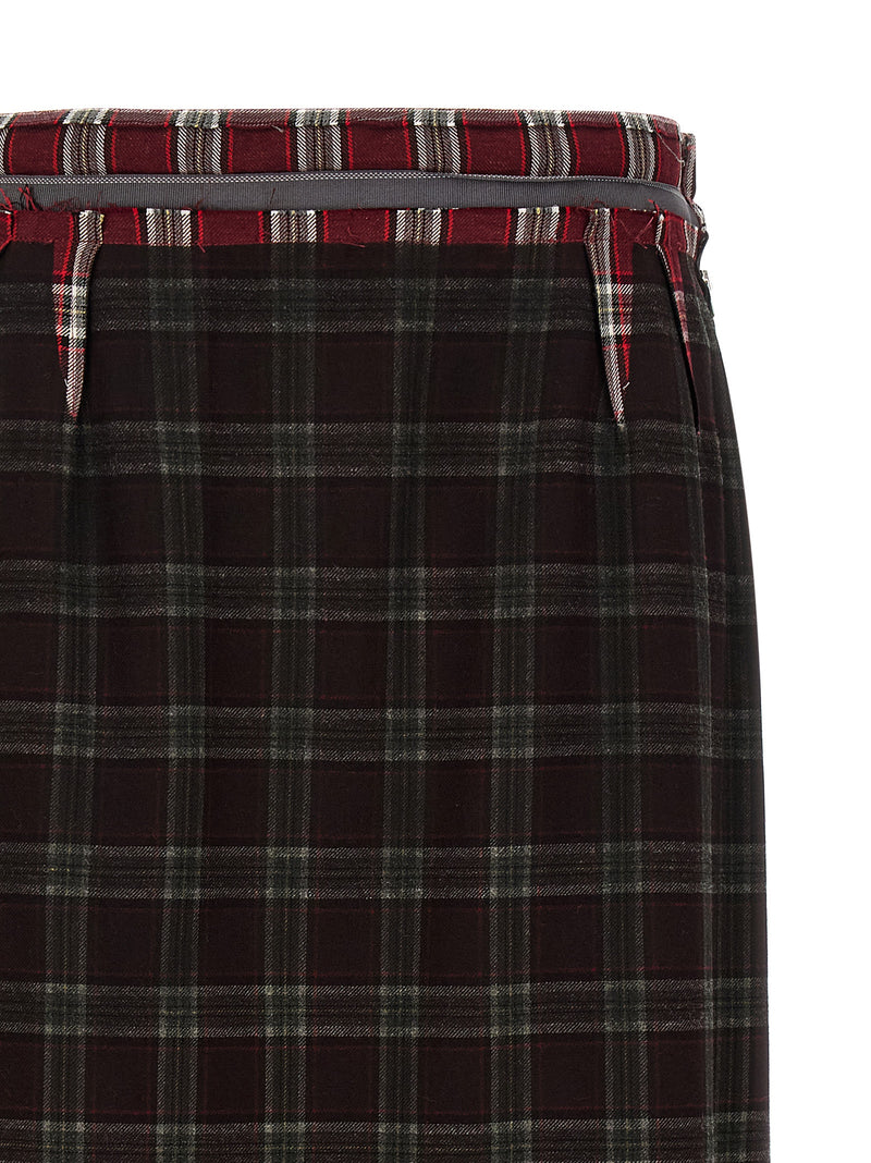 Maison Margiela Check Skirt | Urbalenti™ NYC