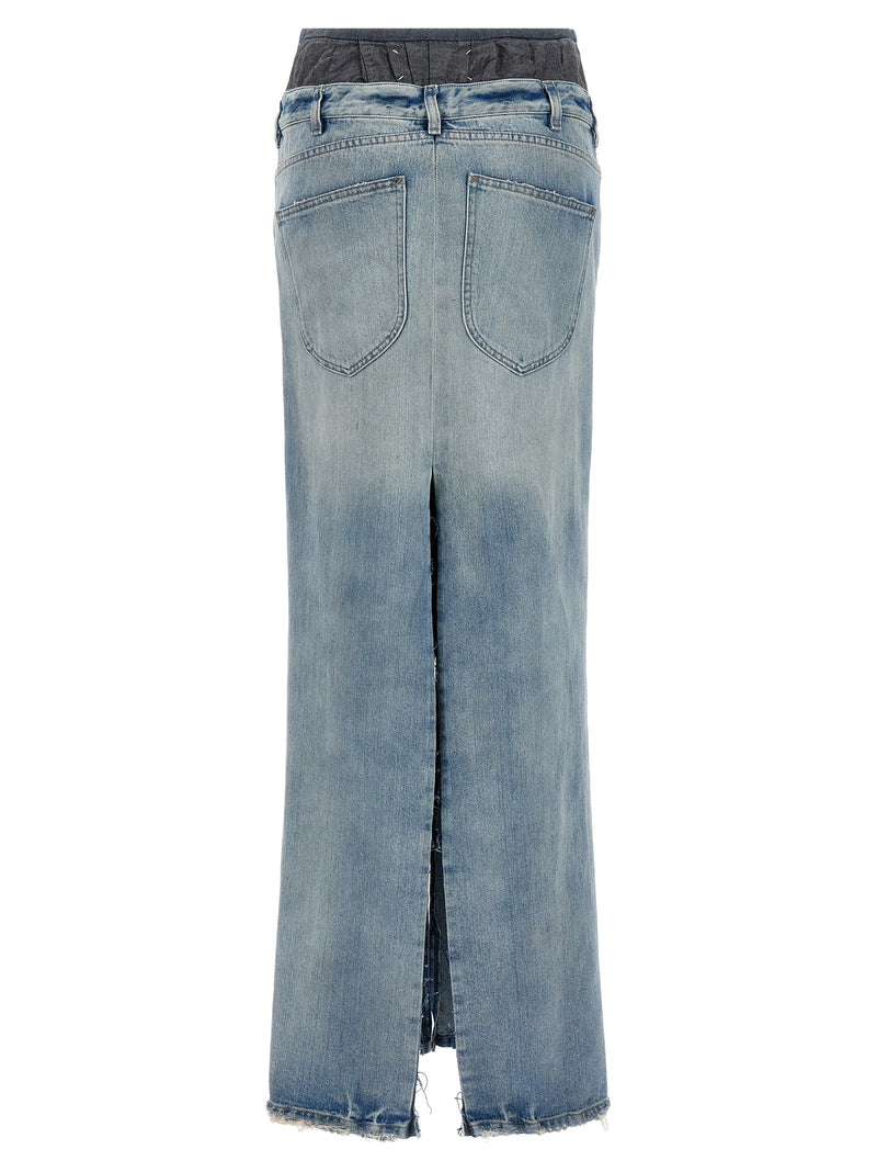 Maison Margiela Maison Margiela Slits Denim Skirt