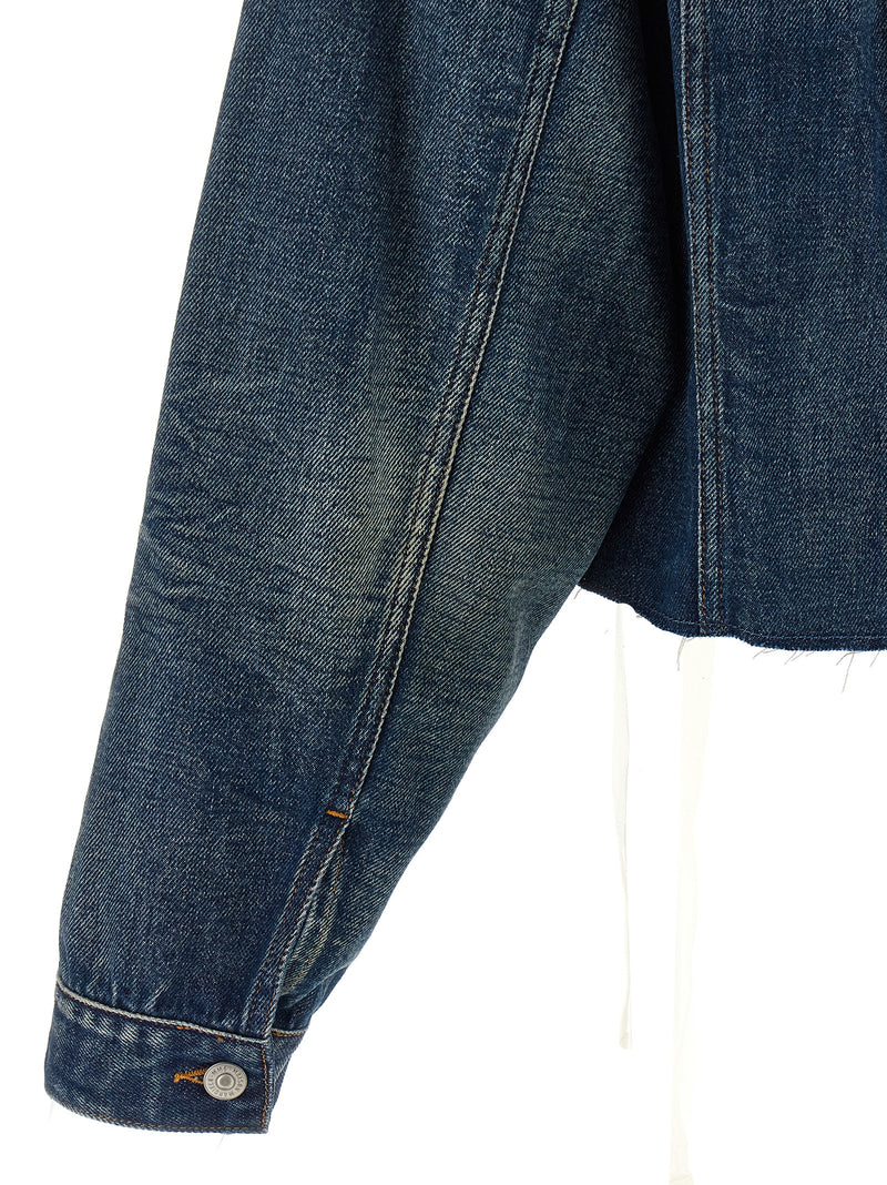 Mm6 Maison Margiela Tape Denim Jacket | Urbalenti™ NYC