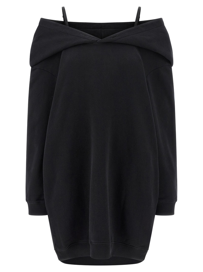 Mm6 Maison Margiela Mm6 Maison Margiela Off-shoulder Hooded Dress