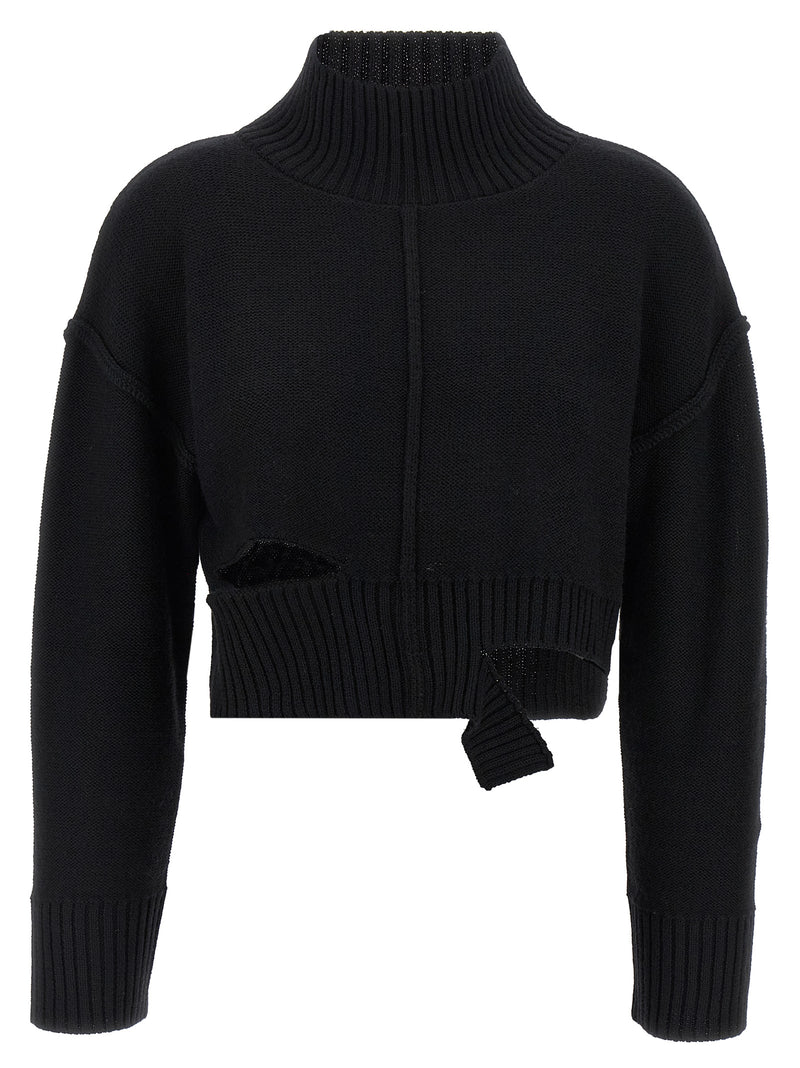 Mm6 Maison Margiela Distressed Sweater | Urbalenti™ NYC