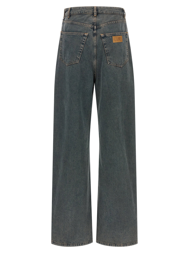 Mm6 Maison Margiela Mm6 Maison Margiela Back-to-back Construction Jeans