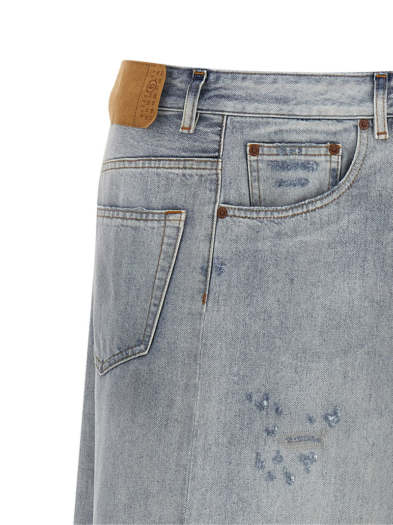 Mm6 Maison Margiela Mm6 Maison Margiela Asymmetrical Construction Skirt
