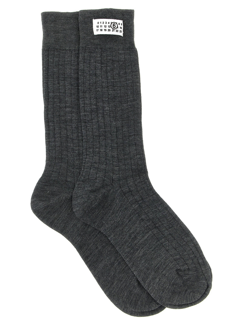 Mm6 Maison Margiela Mm6 Maison Margiela Numeric Signature Mm6 Socks