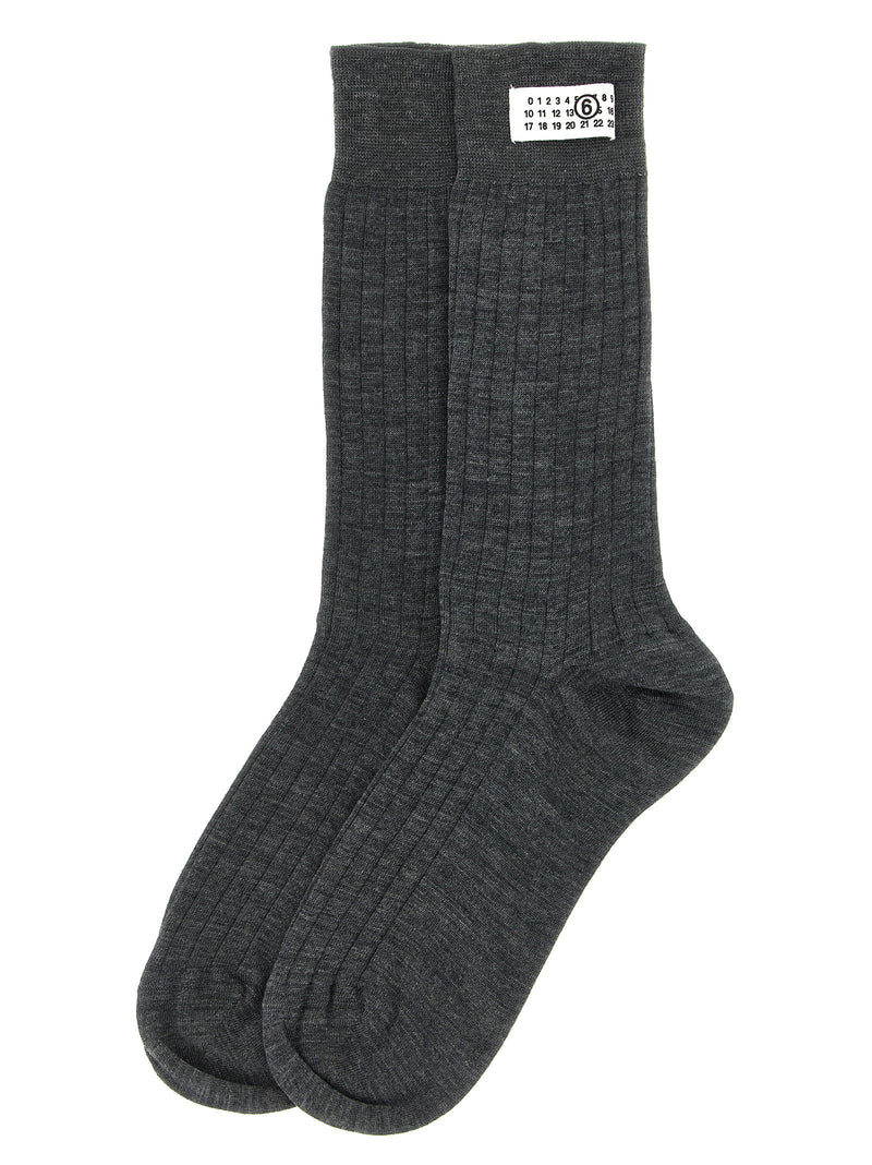 Mm6 Maison Margiela Mm6 Maison Margiela Numeric Signature Mm6 Socks