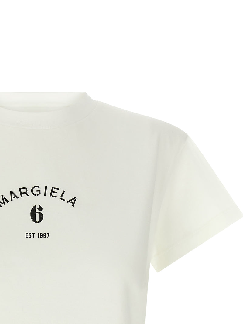 Mm6 Maison Margiela Logo Print T-shirt | Urbalenti™ NYC