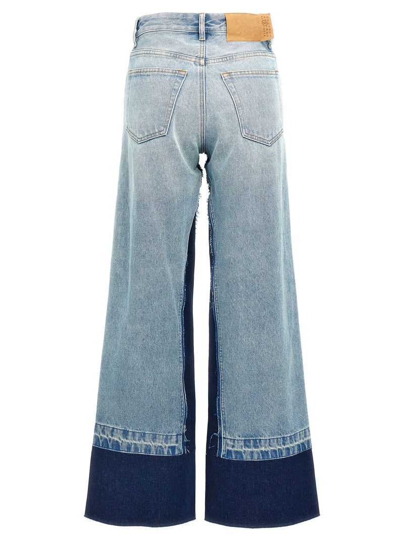 Mm6 Maison Margiela Contrast Insert Jeans | Urbalent... | Urbalenti™ NYC