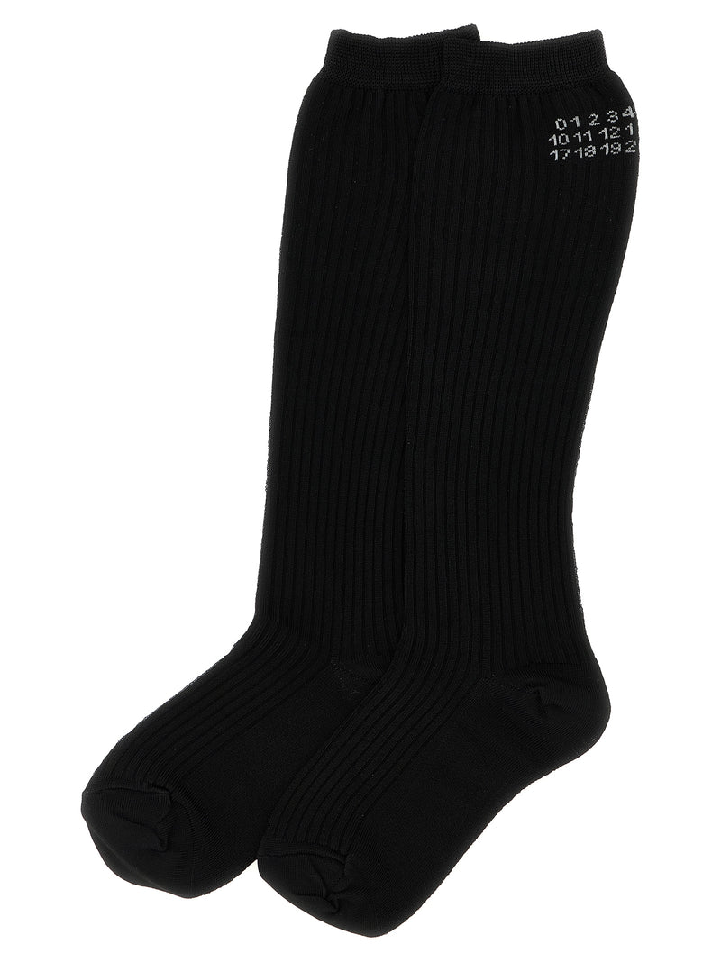 Mm6 Maison Margiela Bootleg Socks - Viscose | Urbalenti™ NYC