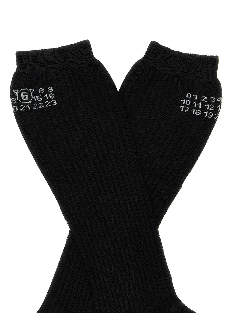 Mm6 Maison Margiela Bootleg Socks - Viscose | Urbalenti™ NYC