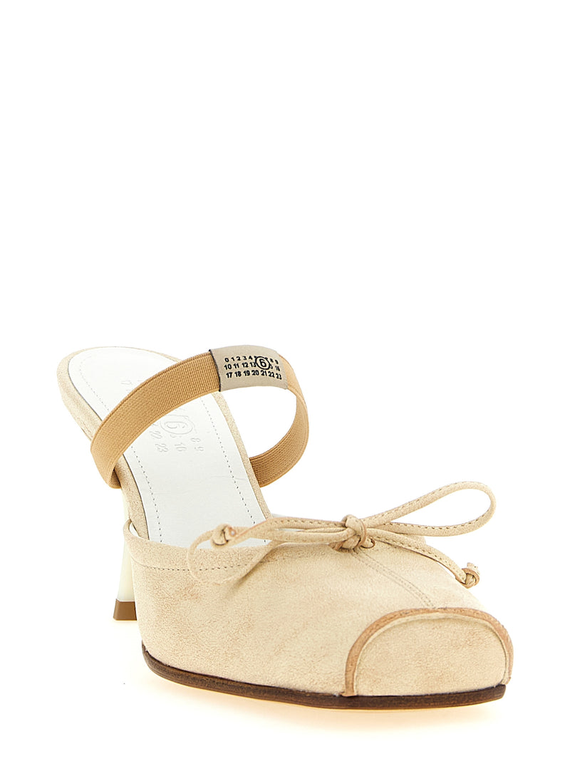 Mm6 Maison Margiela Square Toe Mules | Urbalenti™ NYC