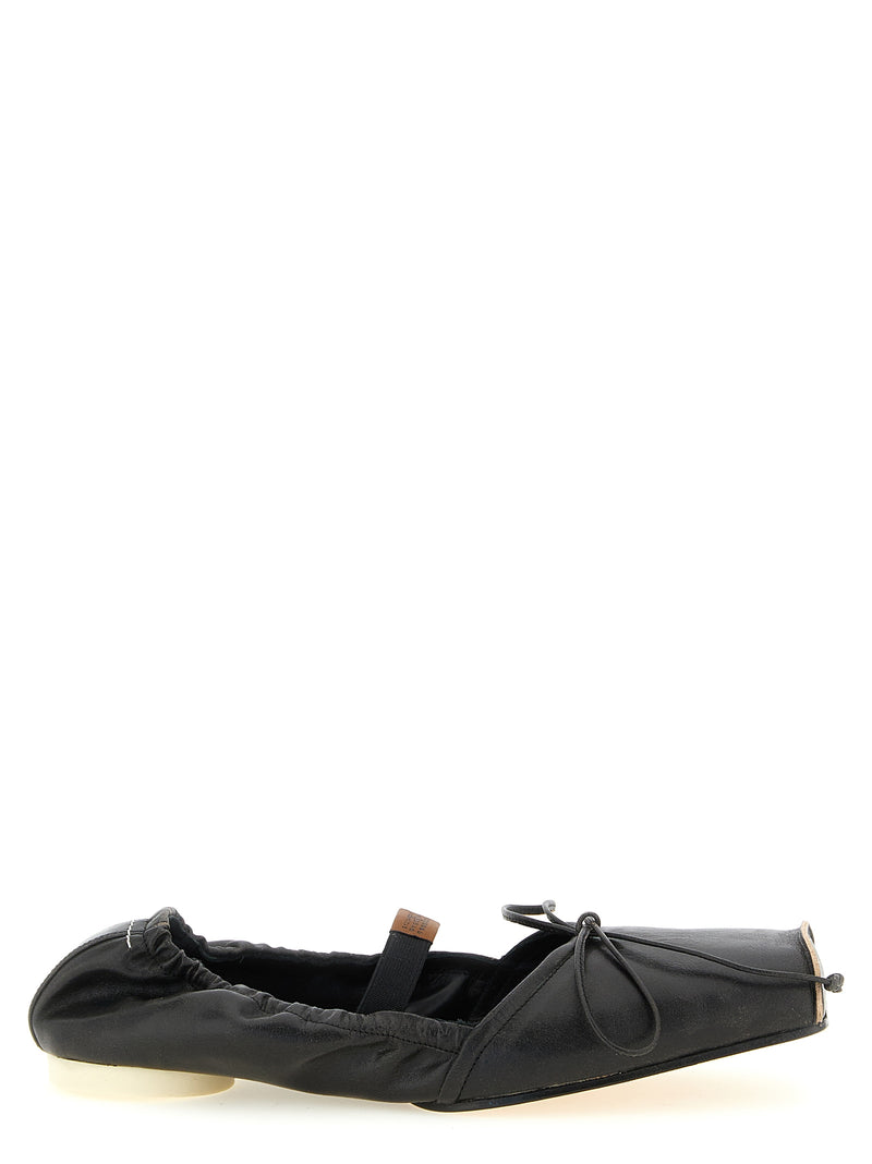 Mm6 Maison Margiela Square Toe Ballet Flats | Urbalenti™ NYC