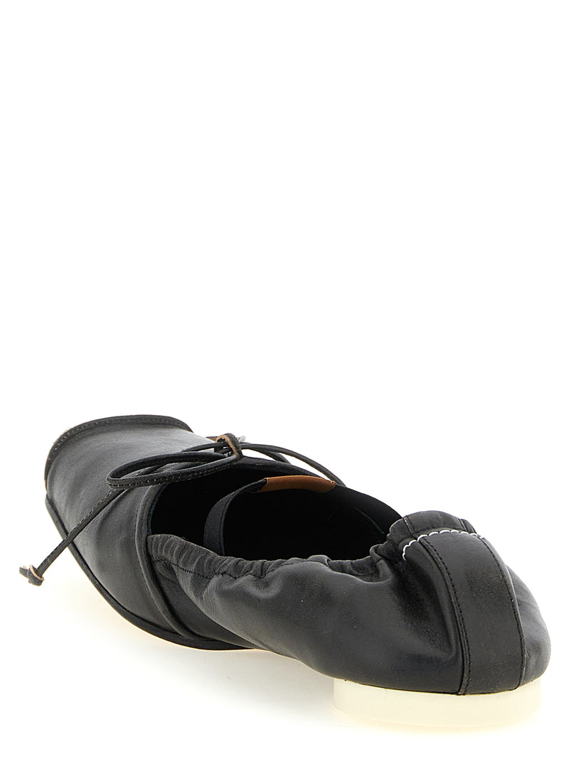 Mm6 Maison Margiela Square Toe Ballet Flats | Urbalenti™ NYC