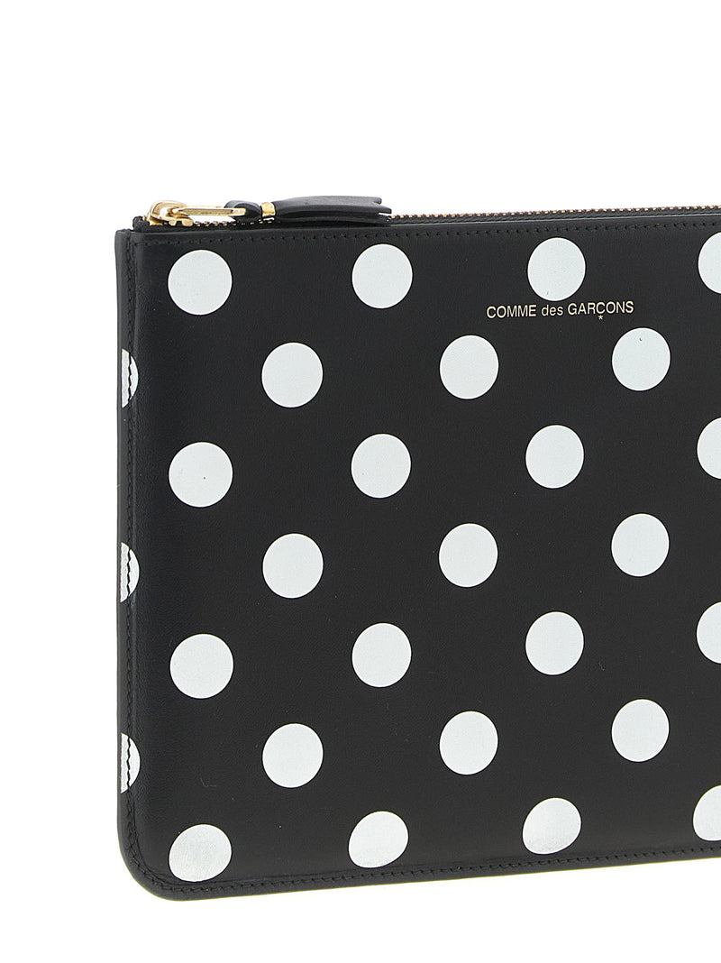 Comme Des Garcons Wallet Comme Des Garcons Wallet Polka Dots Printed Wallet